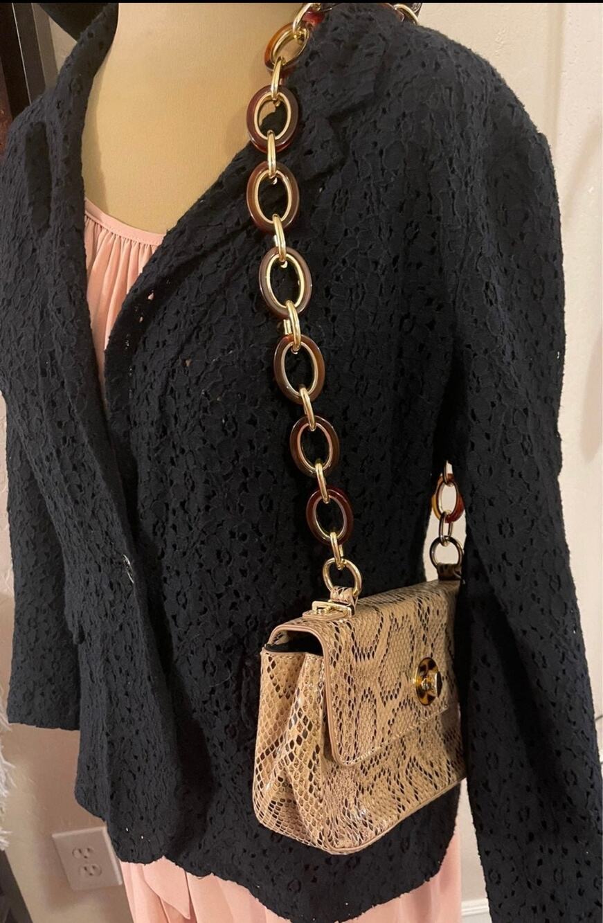 Topshop snake print purse